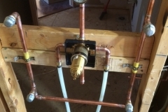 Residential plumbing installation